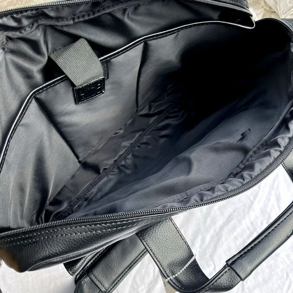 Kenneth Cole Reaction NEW Briefcase Laptop Messenger Bag 532295X Pebbled Black